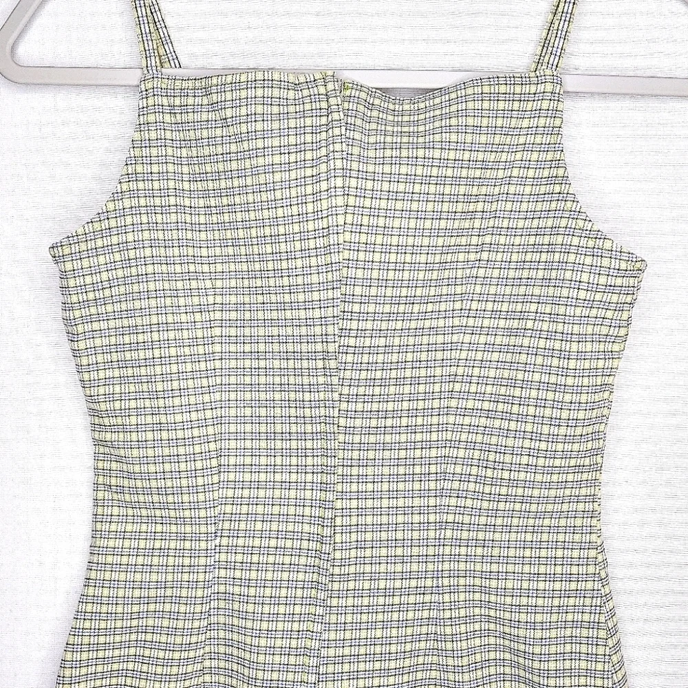 Just for Wraps dress. Size 5,/6. yellow/blue
